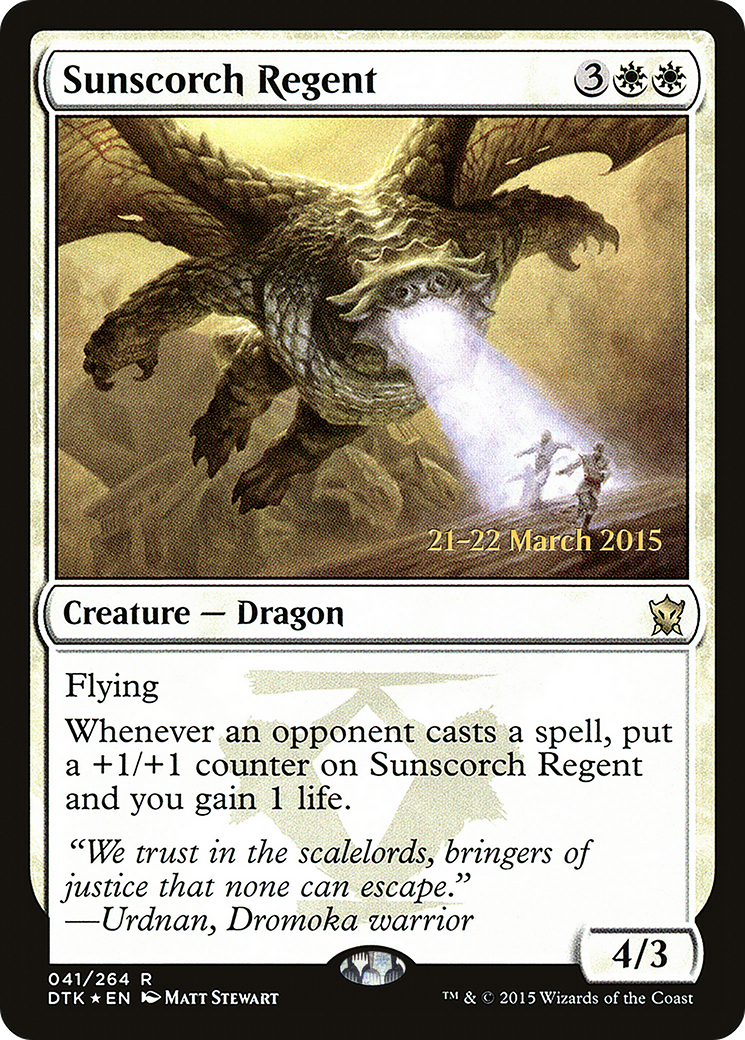 Sunscorch Regent (PRE-041) - Dragons of Tarkir Promos Foil