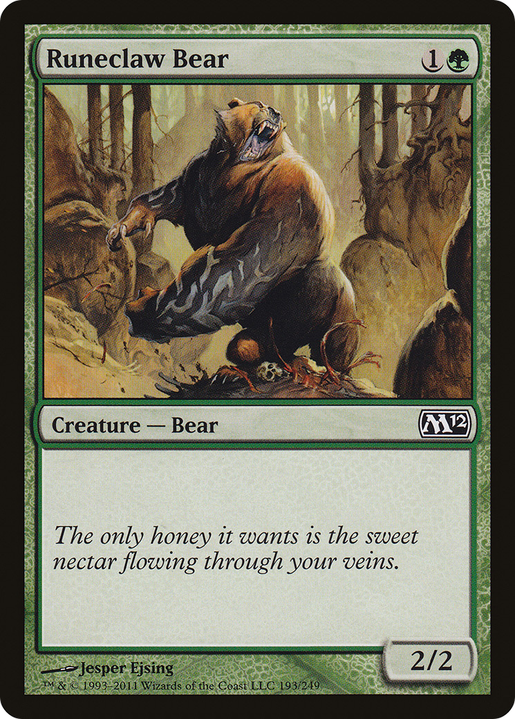 Runeclaw Bear (M12-193) - Magic 2012