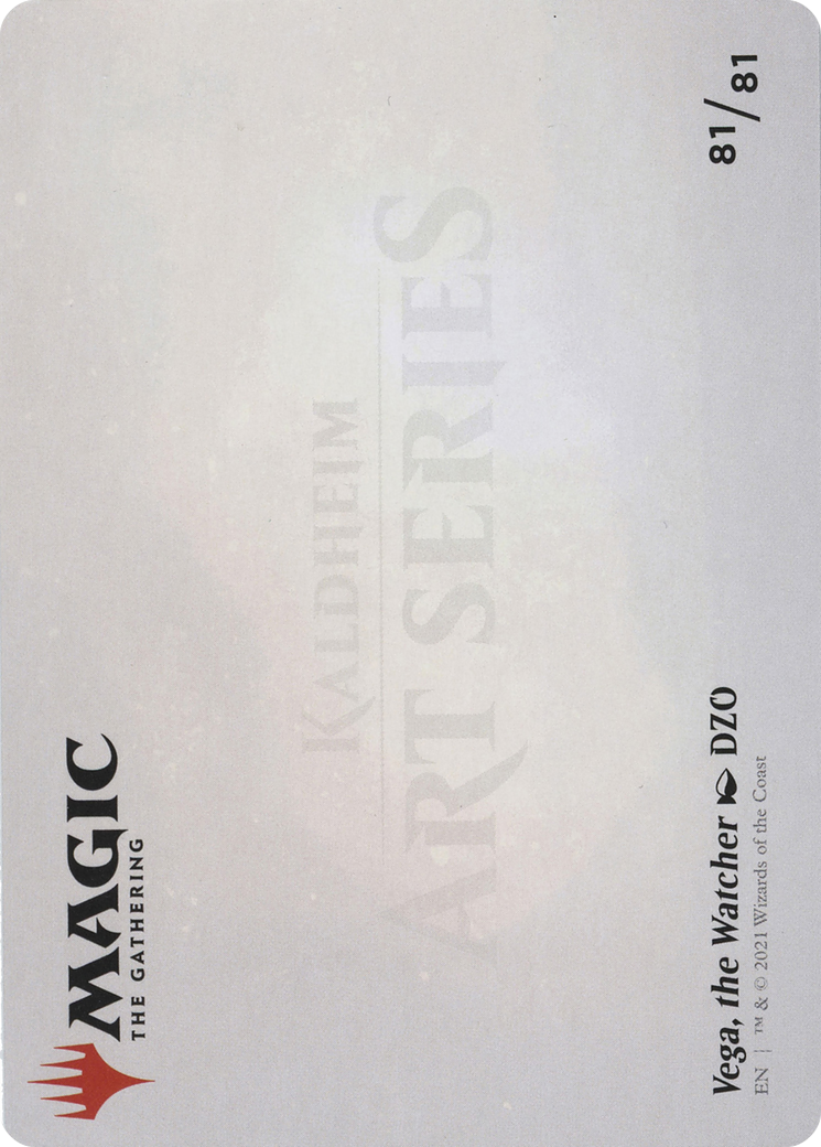Vega, the Watcher // Vega, the Watcher (ASKHM-081) - Art Series: Kaldheim (Borderless) Foil