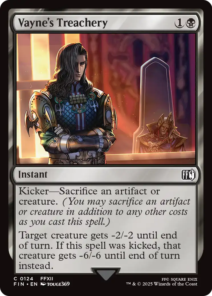 Vayne's Treachery (FIN-124) - FINAL FANTASY Foil