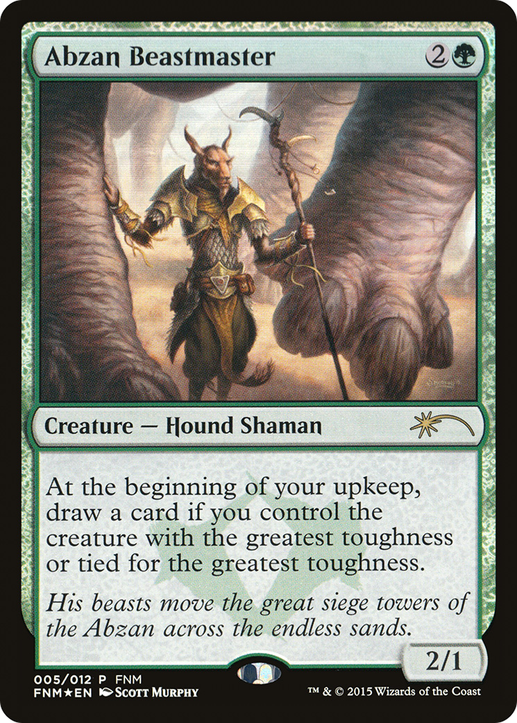 Abzan Beastmaster (FNM-005) - Friday Night Magic 2015 Foil
