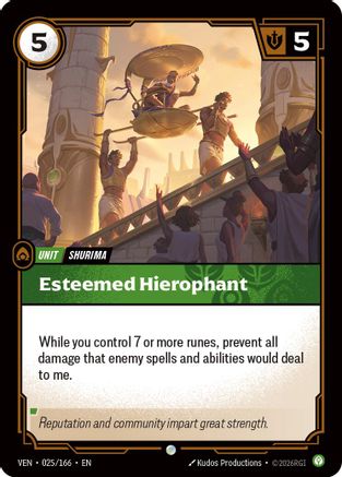 Esteemed Hierophant (025/166) - Vendetta Foil