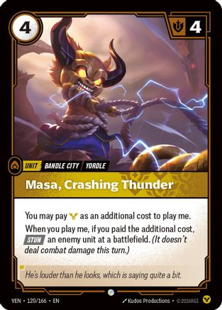 Masa, Crashing Thunder (120/166) - Vendetta Foil