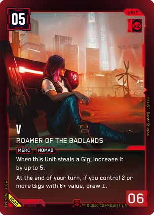 V - Roamer of the Badlands (B020) - Welcome to Night City  Beta Foil