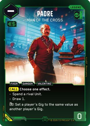 Padre - Man of the Cross (Rare) (B074) - Welcome to Night City  Beta Foil