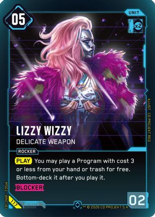 Lizzy Wizzy - Delicate Weapon (117) - Welcome to Night City  Retail Foil