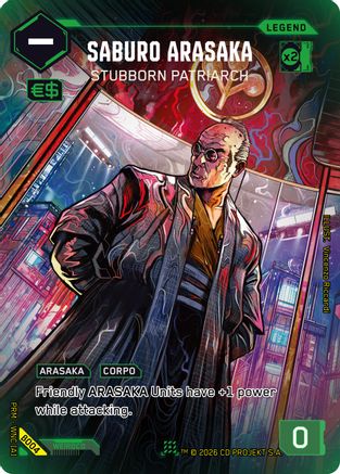 Saburo Arasaka - Stubborn Patriarch (B004) - Box Toppers  Beta Foil