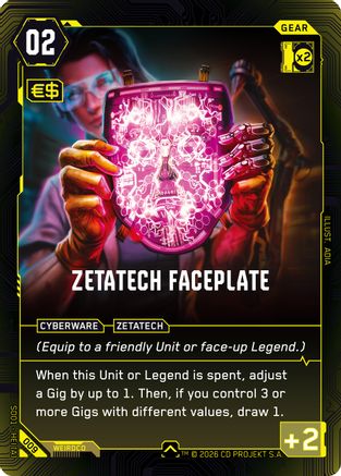 Zetatech Faceplate (009) - The Heist  Retail Starter Deck