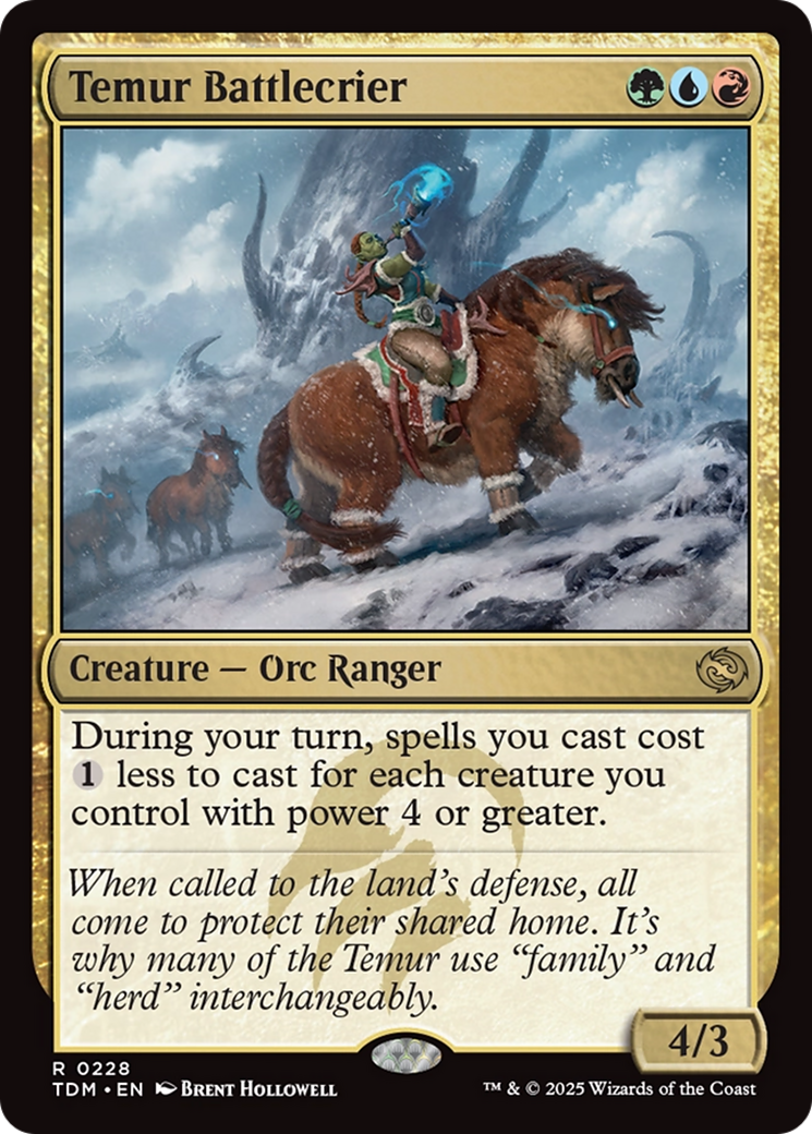 Temur Battlecrier (TDM-228) - Tarkir: Dragonstorm