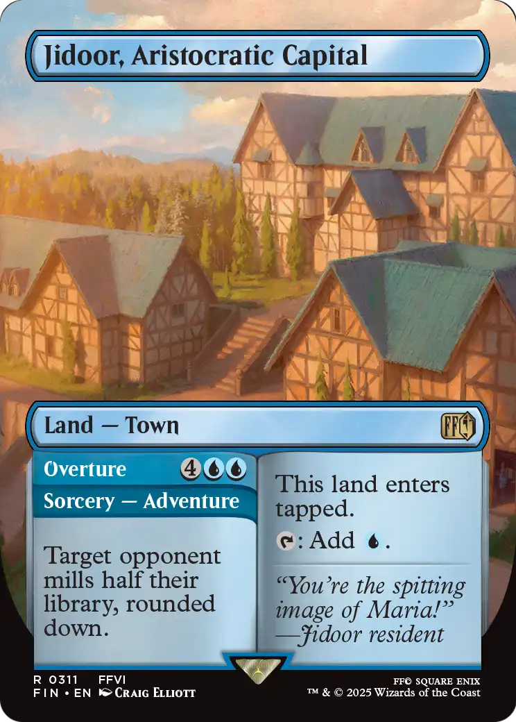 Jidoor, Aristocratic Capital (Borderless) (FIN-311) - FINAL FANTASY Foil