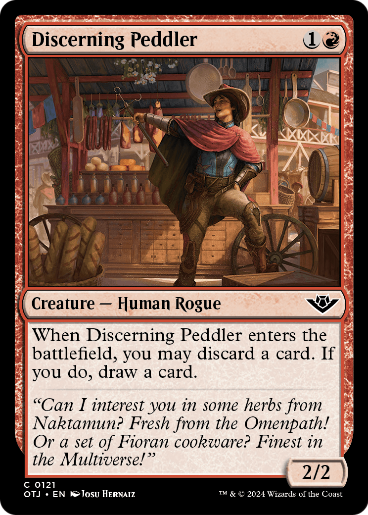 Discerning Peddler (OTJ-121) - Outlaws of Thunder Junction Foil