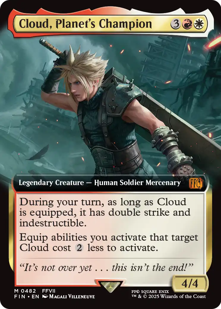Cloud, Planet's Champion (Extended Art) (FIN-482) - FINAL FANTASY: (Extended Art) Foil