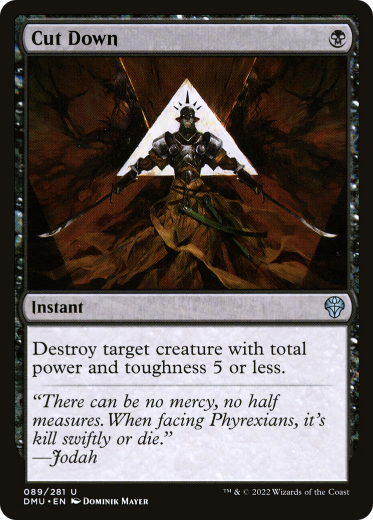 Cut Down (DMU-089) - Dominaria United Foil