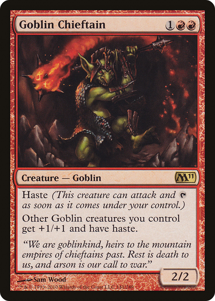 Goblin Chieftain (M11-141) - Magic 2011