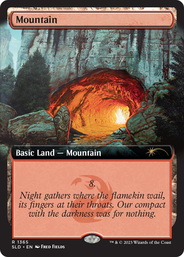 Mountain (1365) (SLD-1365) - Secret Lair Drop: (Extended Art) Foil