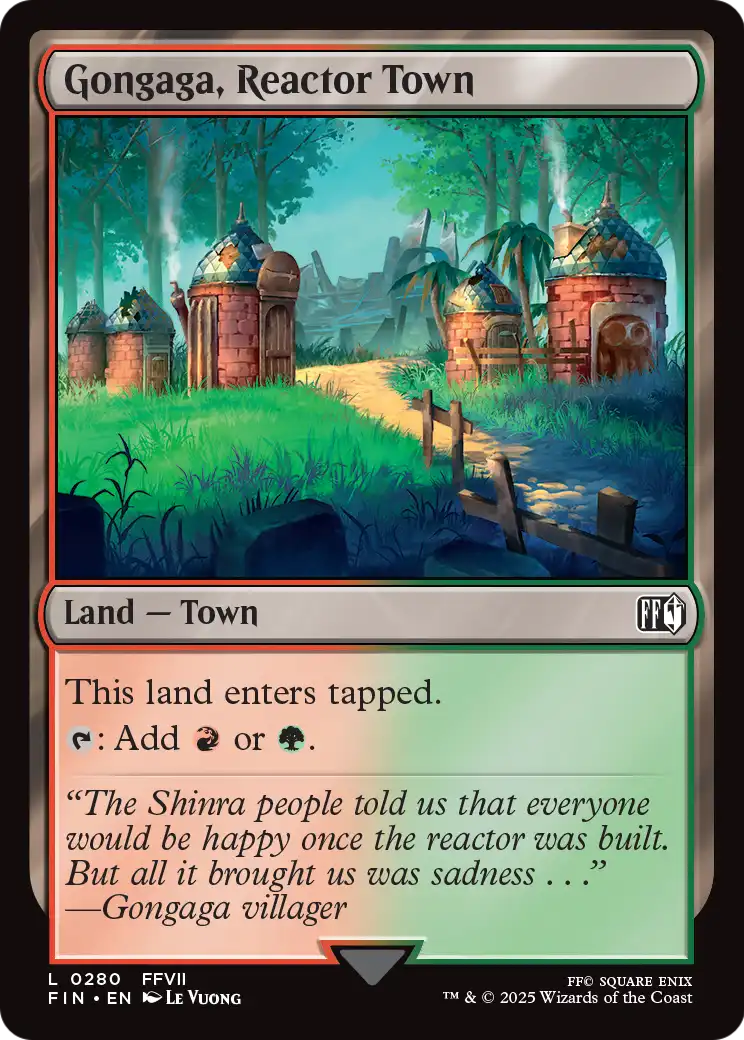 Gongaga, Reactor Town (FIN-280) - FINAL FANTASY Foil