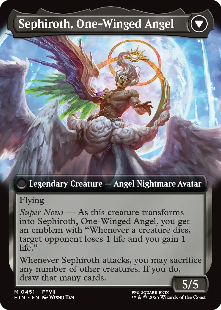 Sephiroth, Fabled SOLDIER (Extended Art) (FIN-451) - FINAL FANTASY: (Extended Art) Foil
