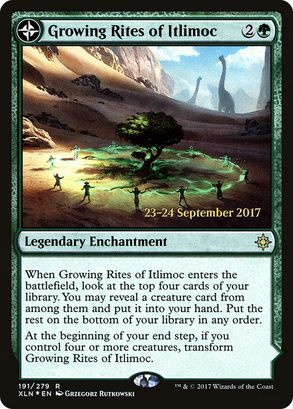 Growing Rites of Itlimoc (XLN) (PRE-191) - Ixalan Promos: (compasslanddfc) Foil