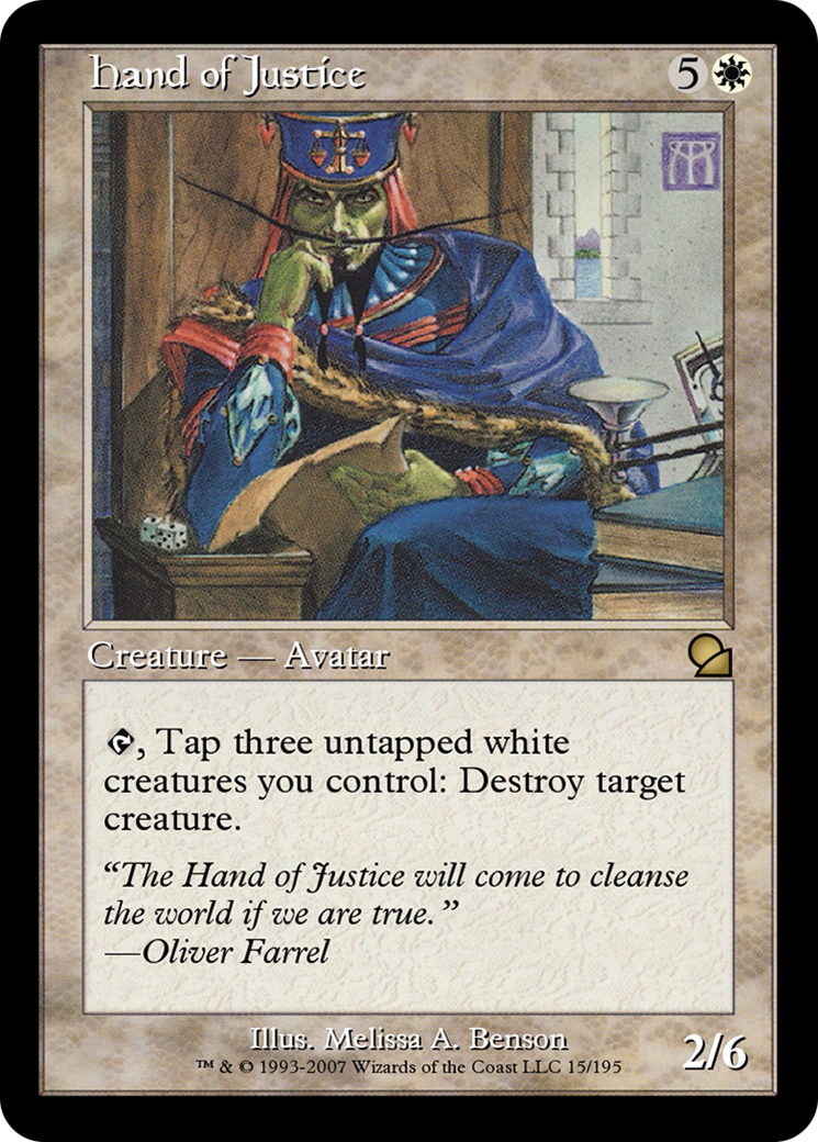Hand of Justice (ME1-015) - Masters Edition