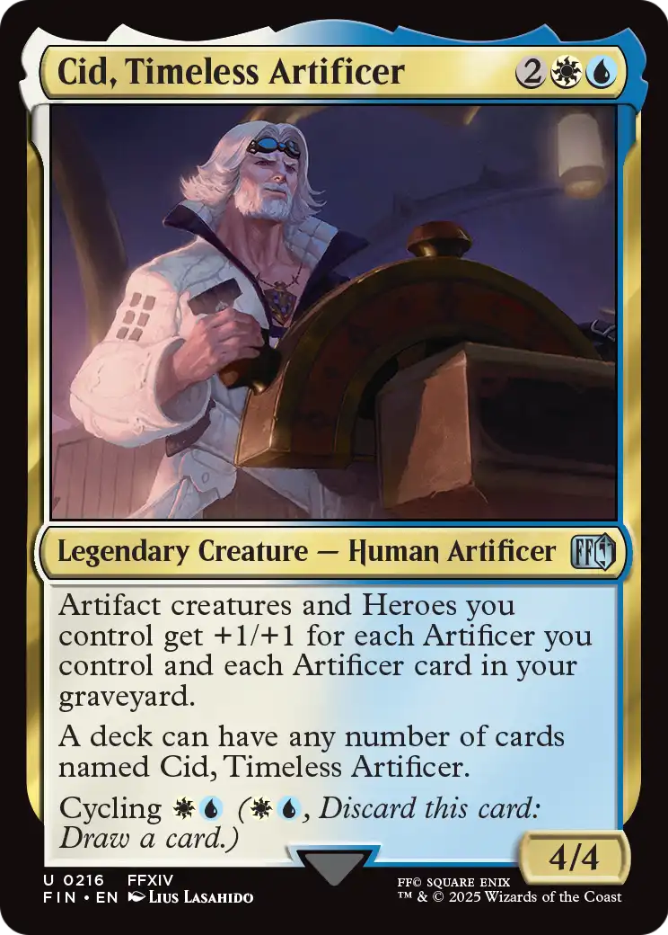 Cid, Timeless Artificer (0216) (FIN-216) - FINAL FANTASY Foil
