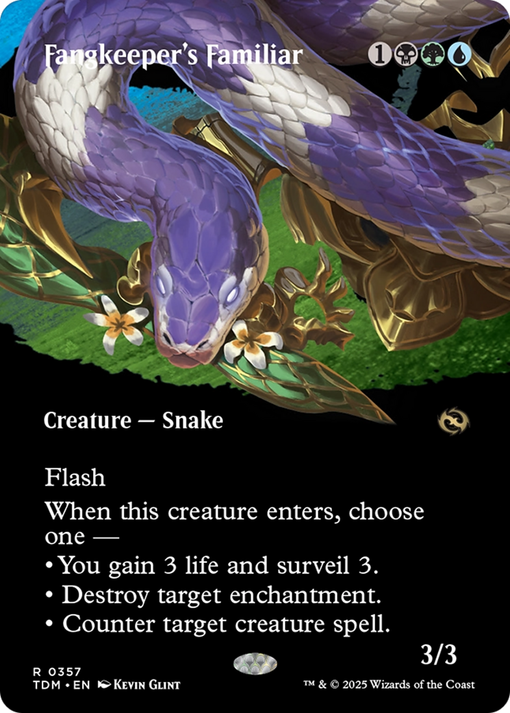 Fangkeeper's Familiar (Borderless) (TDM-357) - Tarkir: Dragonstorm: (Showcase)