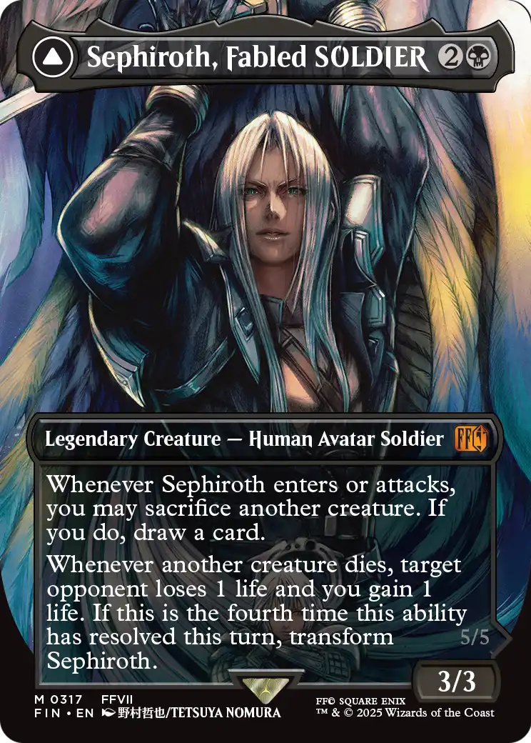 Sephiroth, Fabled SOLDIER (0317) (Borderless) (FIN-317) - FINAL FANTASY