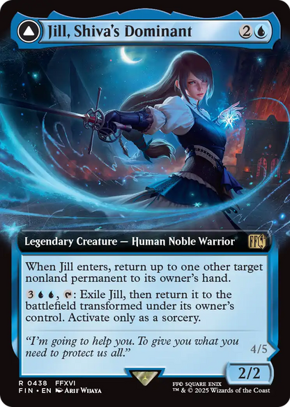 Jill, Shiva's Dominant (Extended Art) (FIN-438) - FINAL FANTASY: (enchantment, Extended Art) Foil