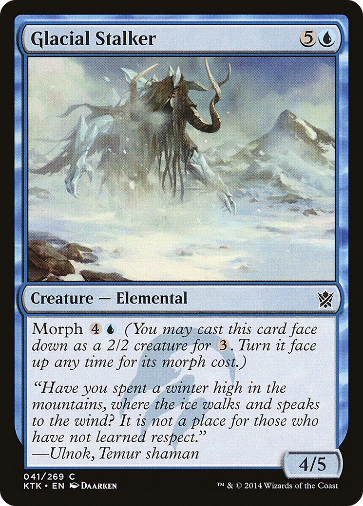Glacial Stalker (KTK-041) - Khans of Tarkir Foil