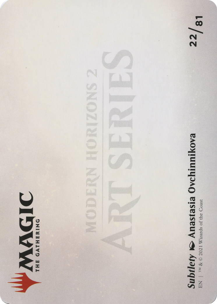 Subtlety // Subtlety (AMH2-022) - Modern Horizons 2 Art Series (Borderless)