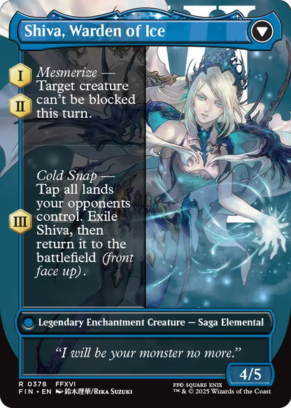 Jill, Shiva's Dominant (Borderless) (FIN-378) - FINAL FANTASY: (enchantment)