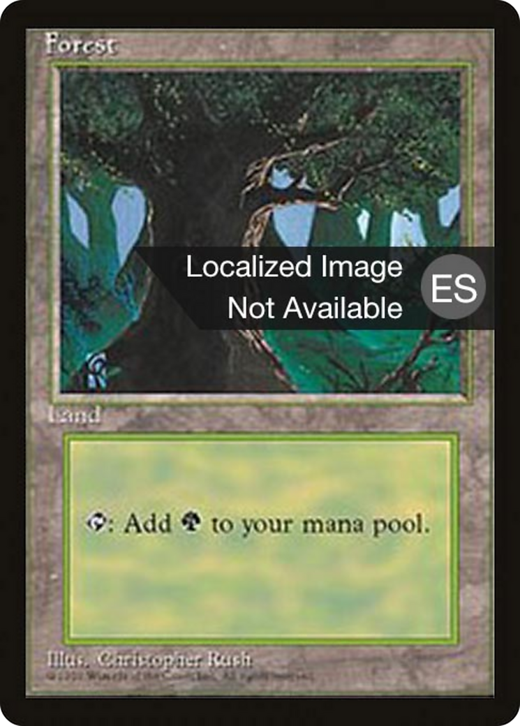 Forest (C) (4BB-176) - Fourth Edition Foreign Black Border