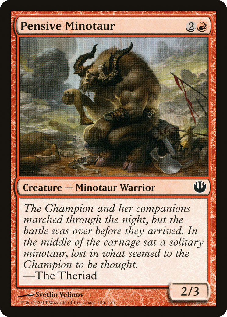 Pensive Minotaur (JOU-105) - Journey into Nyx