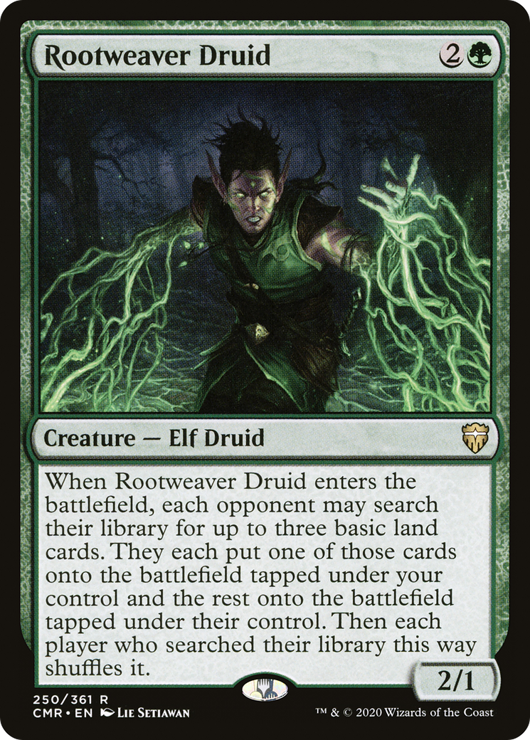 Rootweaver Druid (CMR-250) - Commander Legends Foil