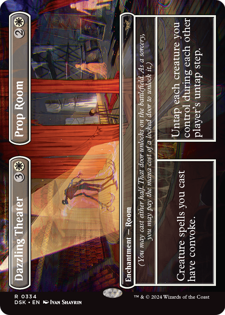 Dazzling Theater // Prop Room (Borderless) (DSK-334) - Duskmourn: House of Horror Foil