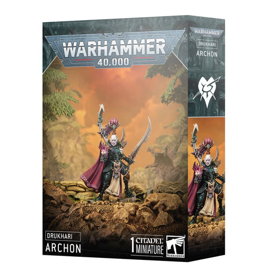 Command the vicious Drukhari with the Archon, a deadly Dark Eldar leader perfect for any Commorragh raiding force. Add this iconic Warhammer 40,000 character to your army today at Game Roost NZ.