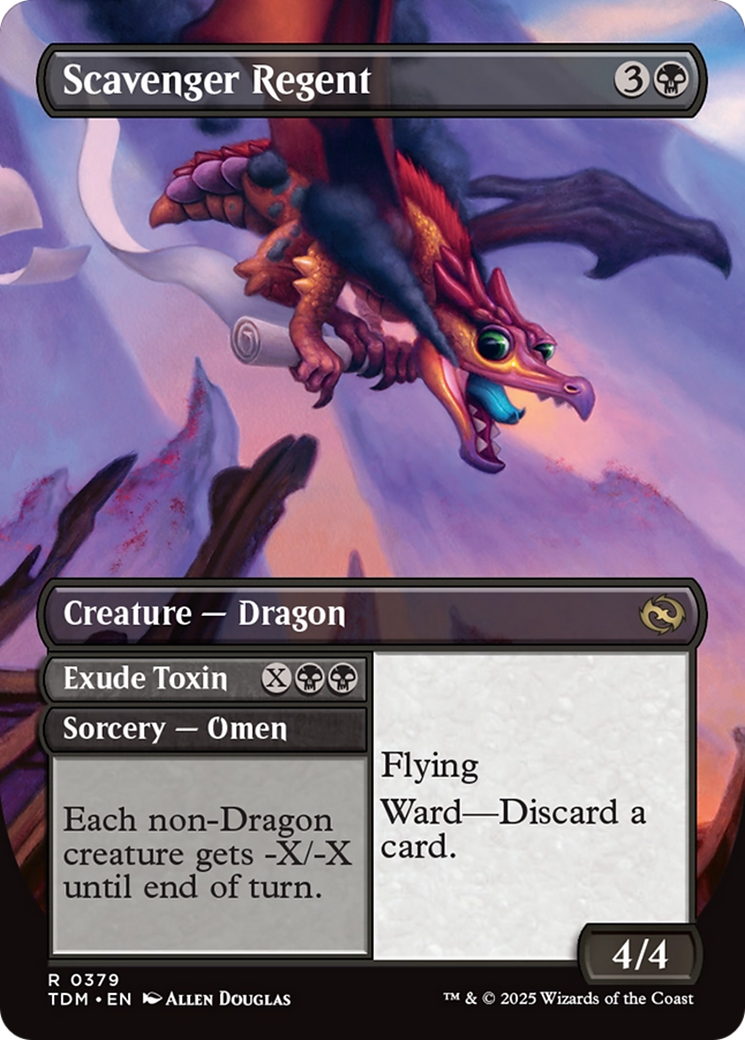 Scavenger Regent (Borderless) (TDM-379) - Tarkir: Dragonstorm Foil
