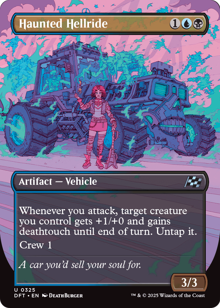 Haunted Hellride (Borderless) (DFT-325) - Aetherdrift