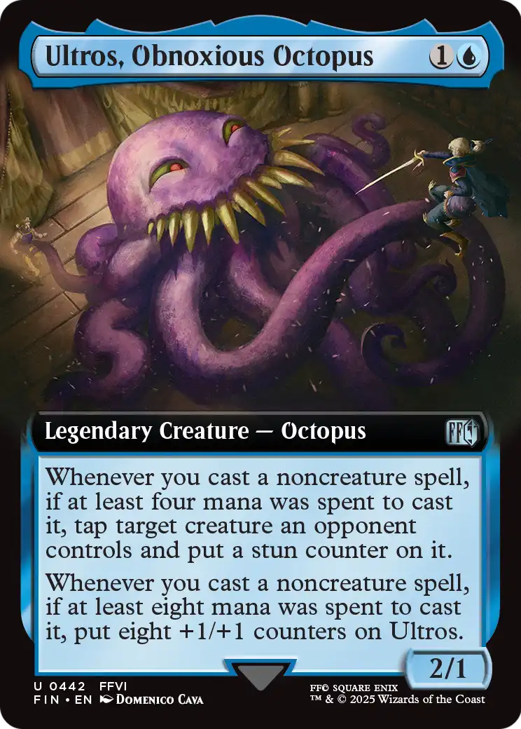 Ultros, Obnoxious Octopus (Extended Art) (FIN-442) - FINAL FANTASY: (Extended Art) Foil