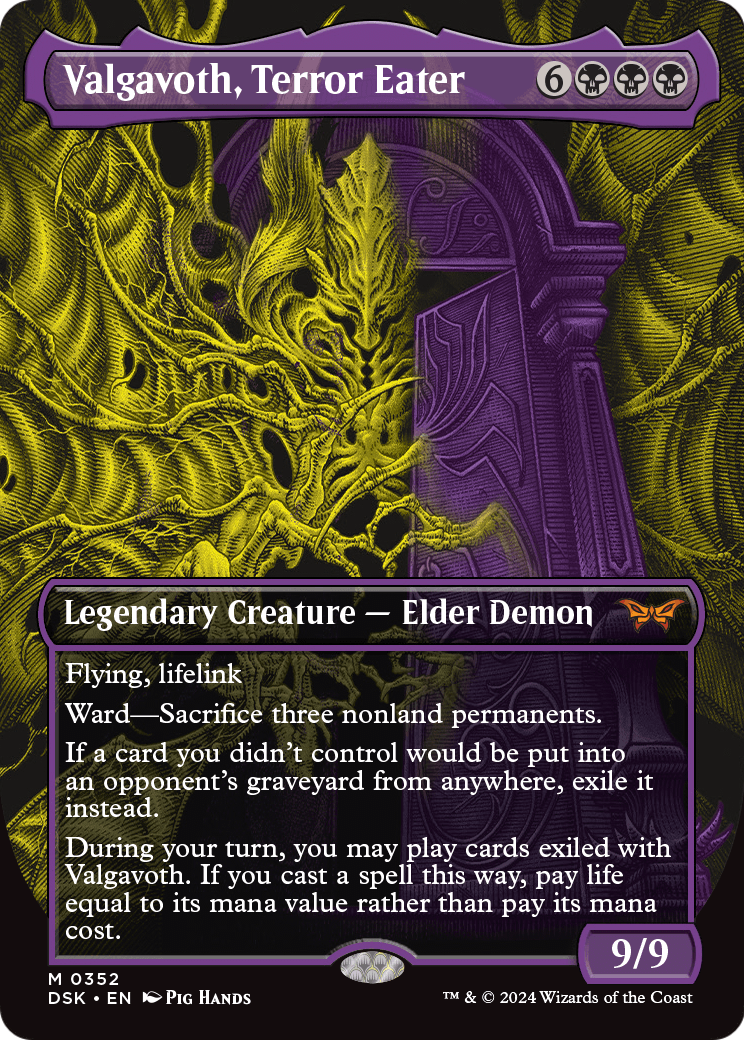 Valgavoth, Terror Eater (Showcase) (DSK-352) - Duskmourn: House of Horror (Borderless)