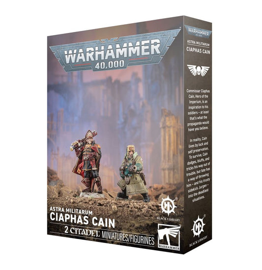 Astra Militarum Ciaphas Cain miniature – legendary Imperial Commissar character for Warhammer 40,000. Available at Game Roost NZ.