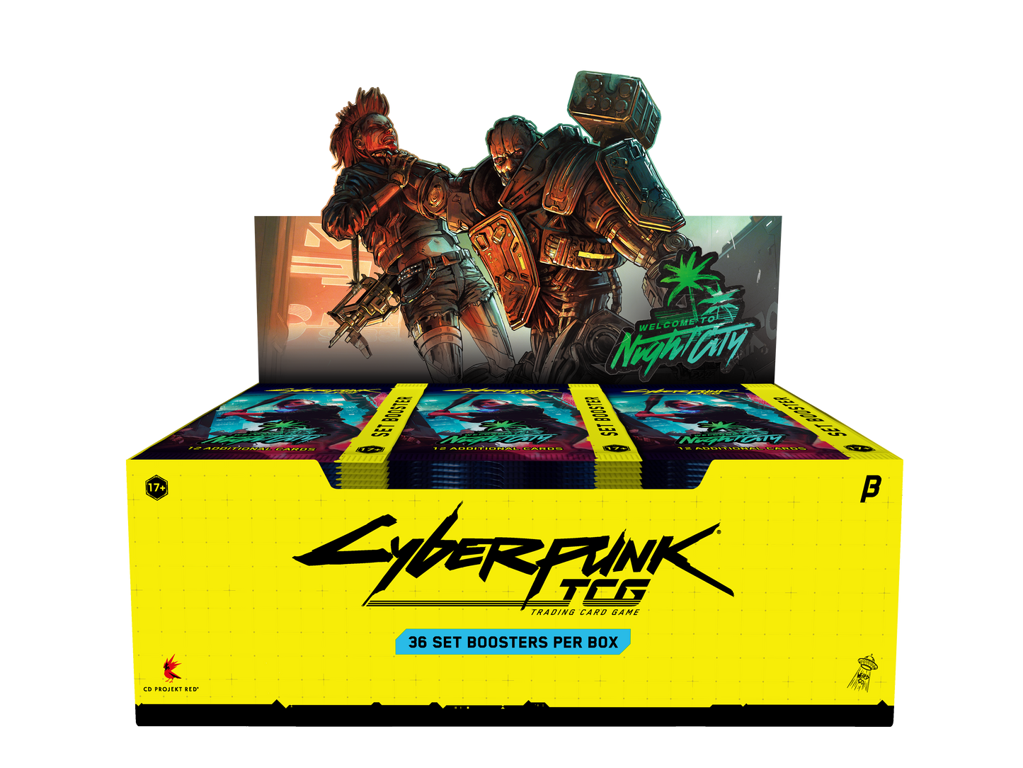 Cyberpunk TCG Welcome to Night City Beta Booster Display with 36 booster packs