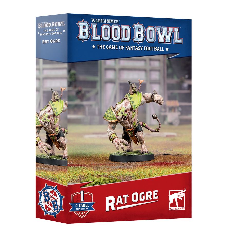Blood Bowl Rat Ogre 202-53 – powerful Skaven Star Player miniature for Blood Bowl teams. Available at Game Roost NZ.