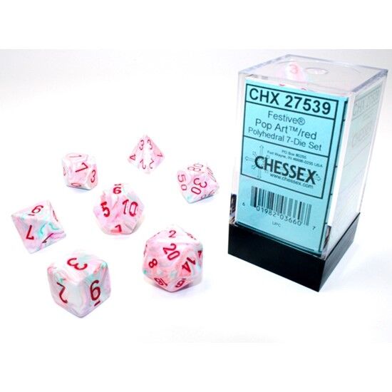 Chessex Polyhedral 7-Die Set - Festive