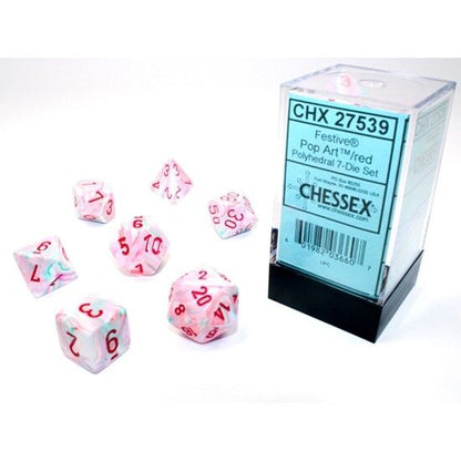 Chessex Polyhedral 7-Die Set - Festive