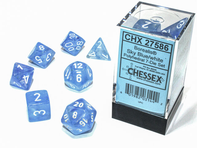 Chessex Polyhedral 7-Die Set - Borealis