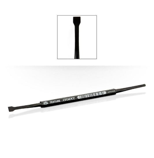 Citadel Tools: Medium Texture Spreader (63-27), a modelling tool for applying texture paints on Warhammer miniatures and bases, product image available at Game Roost NZ.