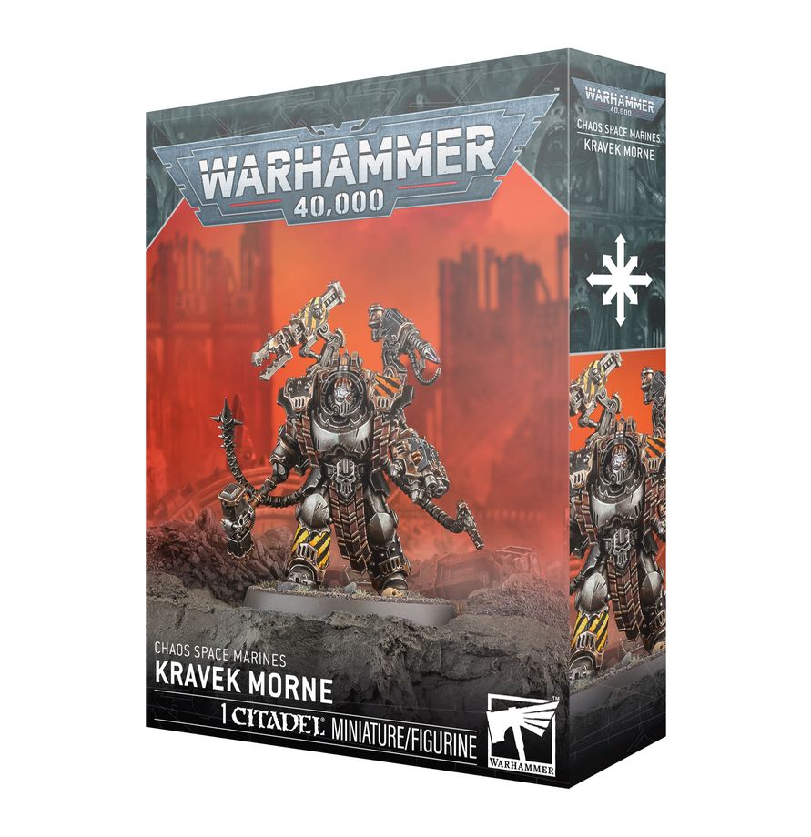 Chaos Space Marines Kravek Morne – Warhammer 40,000 character miniature. Available at Game Roost NZ.