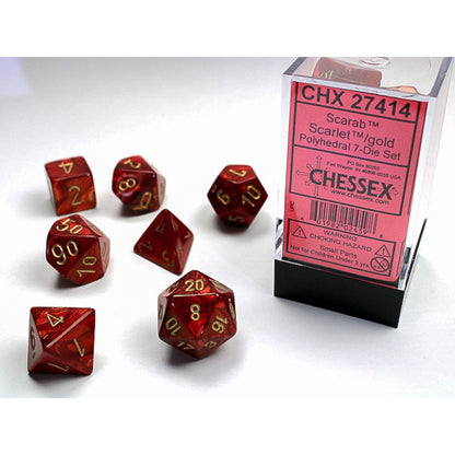 Chessex Polyhedral 7-Die Set - Scarab