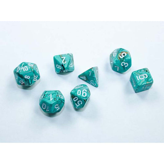 Chessex Mini-hedral 7-Die - Marble