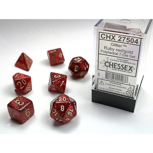 Chessex Polyhedral 7-Die Set - Glitter